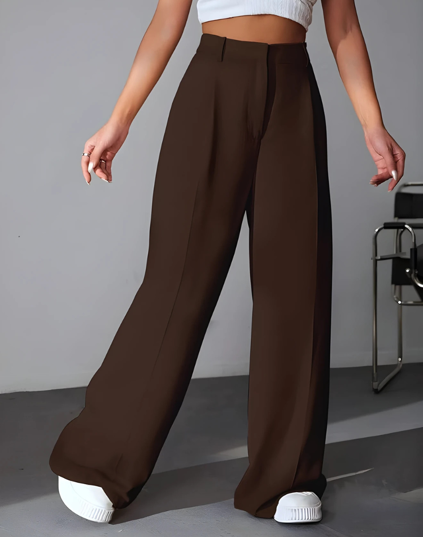 Women’s High-Waist Wide Leg Korean Style Trousers