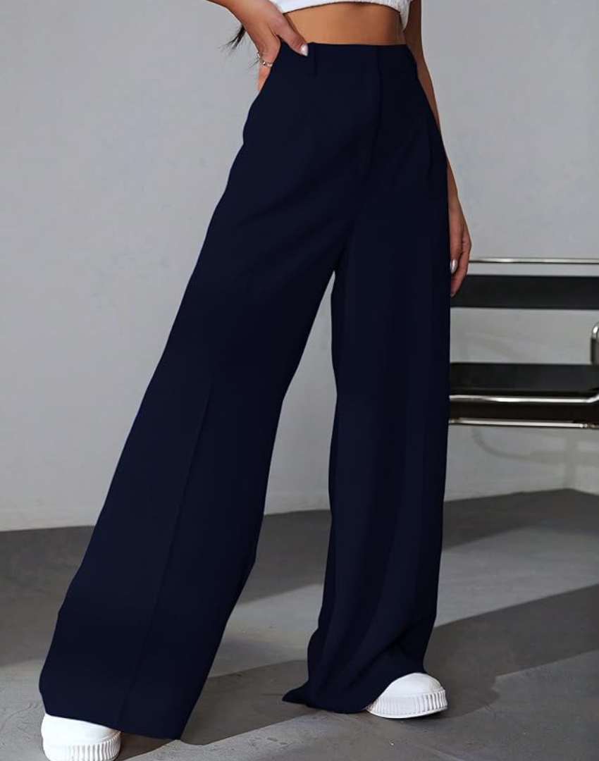 Women’s High-Waist Wide Leg Korean Style Trousers