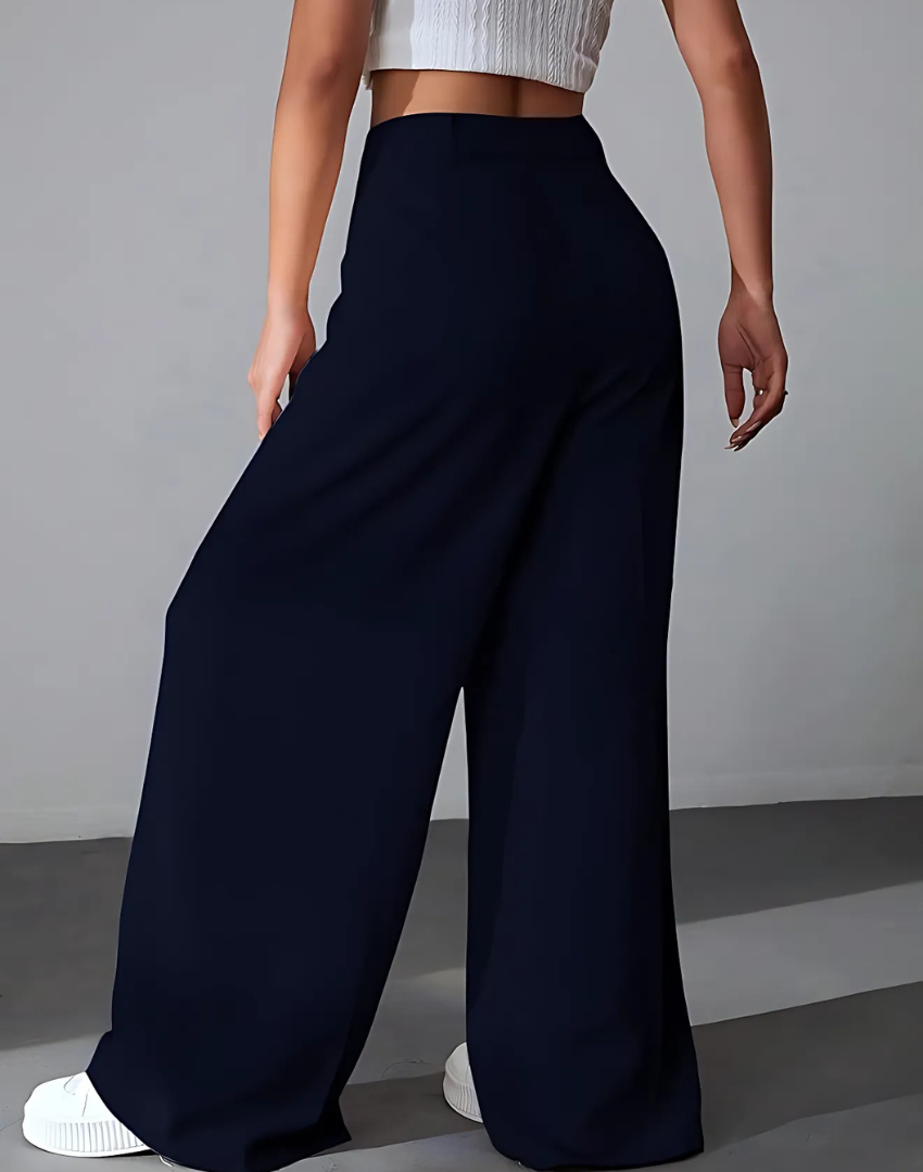 Women’s High-Waist Wide Leg Korean Style Trousers