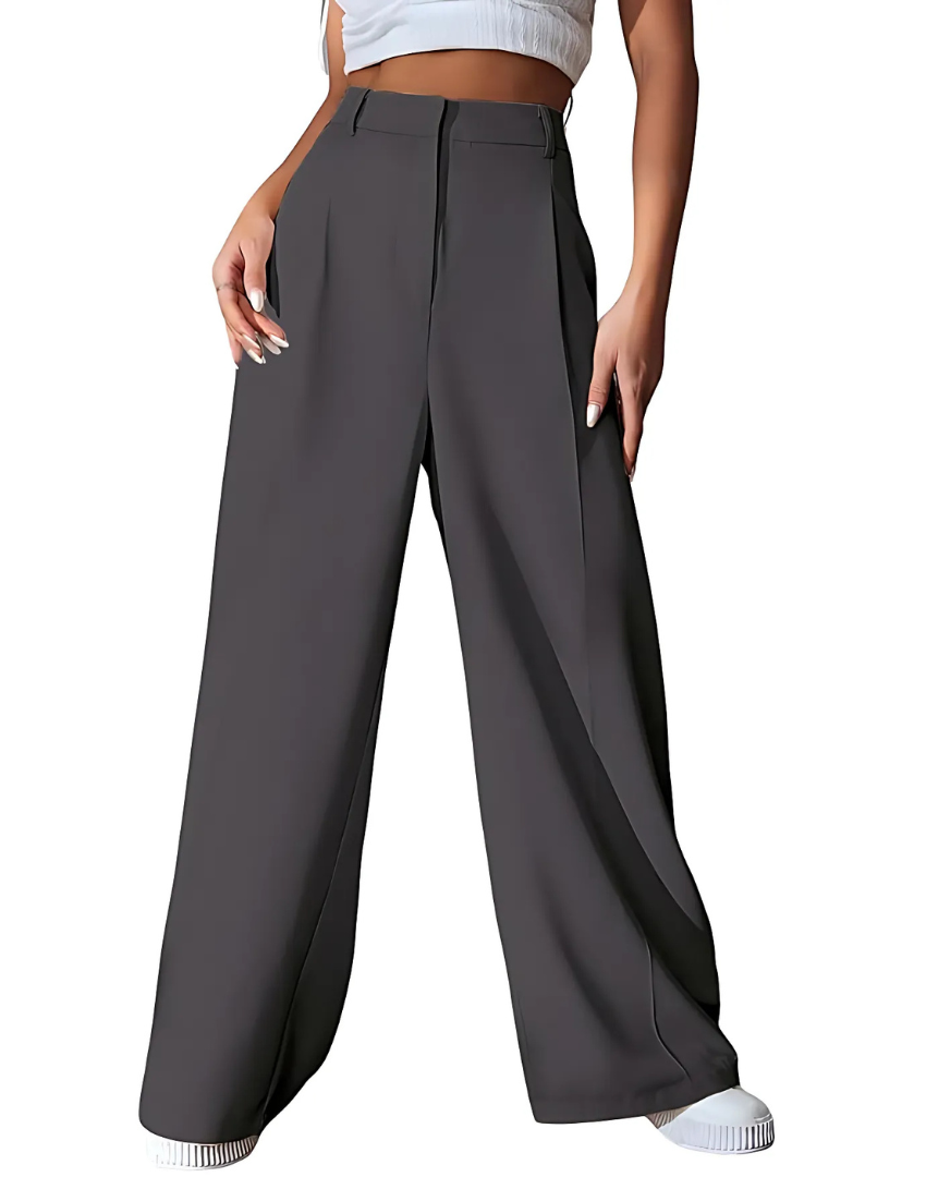 Women’s High-Waist Wide Leg Korean Style Trousers