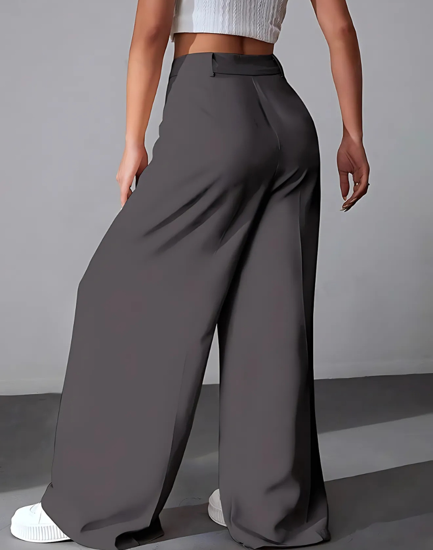Women’s High-Waist Wide Leg Korean Style Trousers