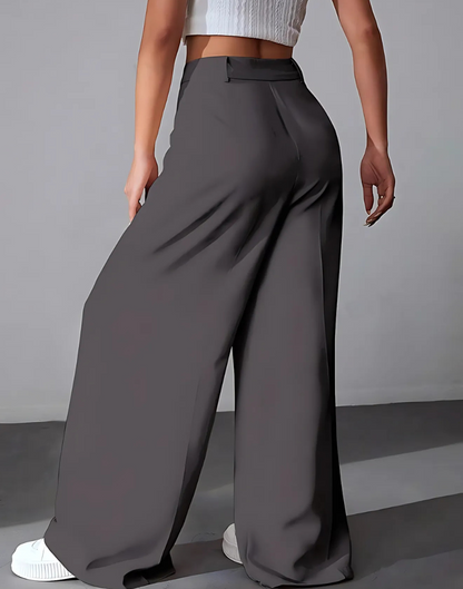 Women’s High-Waist Wide Leg Korean Style Trousers