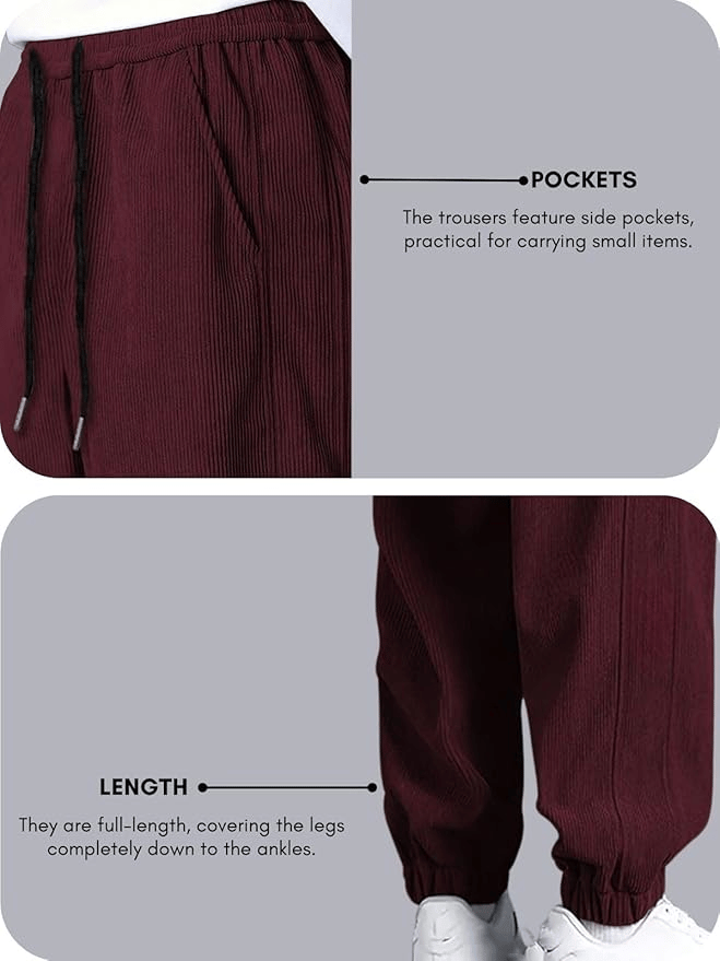 Men's Corduroy Jogger Pants