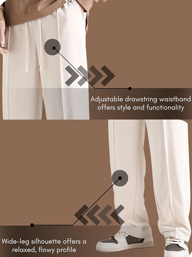 Relaxed Fit Track Pants – Korean Street Style