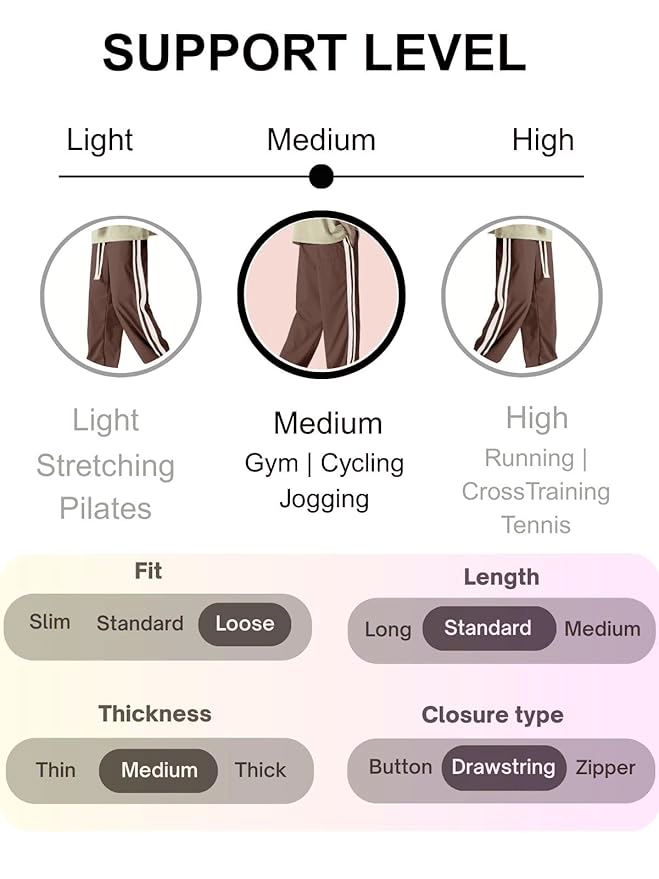 Men’s Brown Track Pants with White Dual Stripes – Relaxed Fit