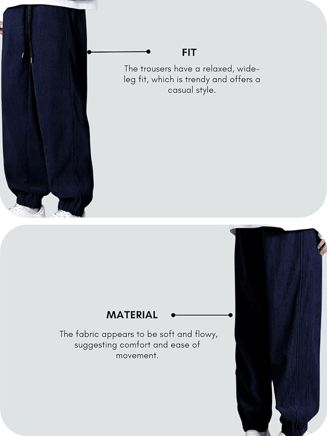 Men’s Loose Fit Corduroy Joggers – Korean Style Streetwear Pants