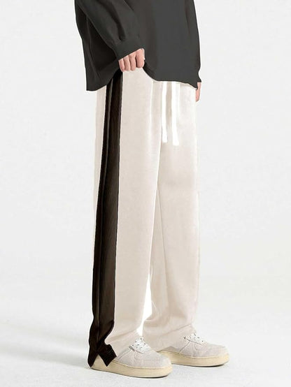 Men's Loose Fit Side Stripe Trousers