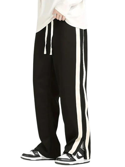 Men’s Relaxed Fit Striped Track Pants