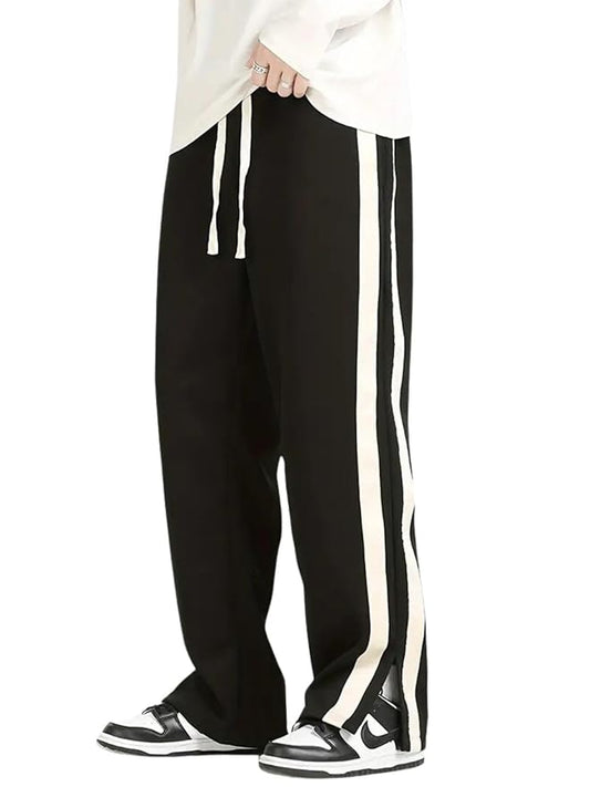 Men’s Relaxed Fit Striped Track Pants