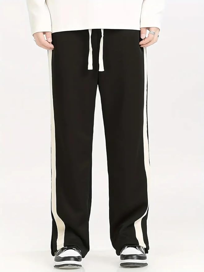 Men’s Relaxed Fit Striped Track Pants