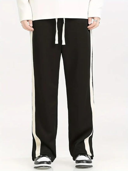 Men’s Relaxed Fit Striped Track Pants