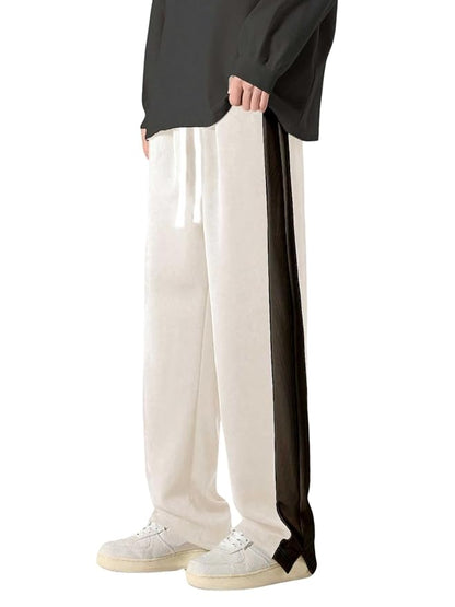Men's Loose Fit Side Stripe Trousers