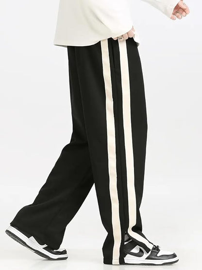 Men’s Relaxed Fit Striped Track Pants