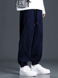 Men’s Loose Fit Corduroy Joggers – Korean Style Streetwear Pants