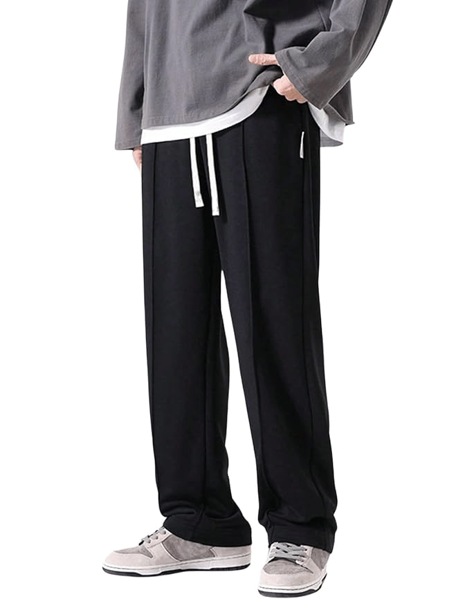Relaxed Fit Track Pants – Korean Street Style