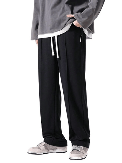 Relaxed Fit Track Pants – Korean Street Style