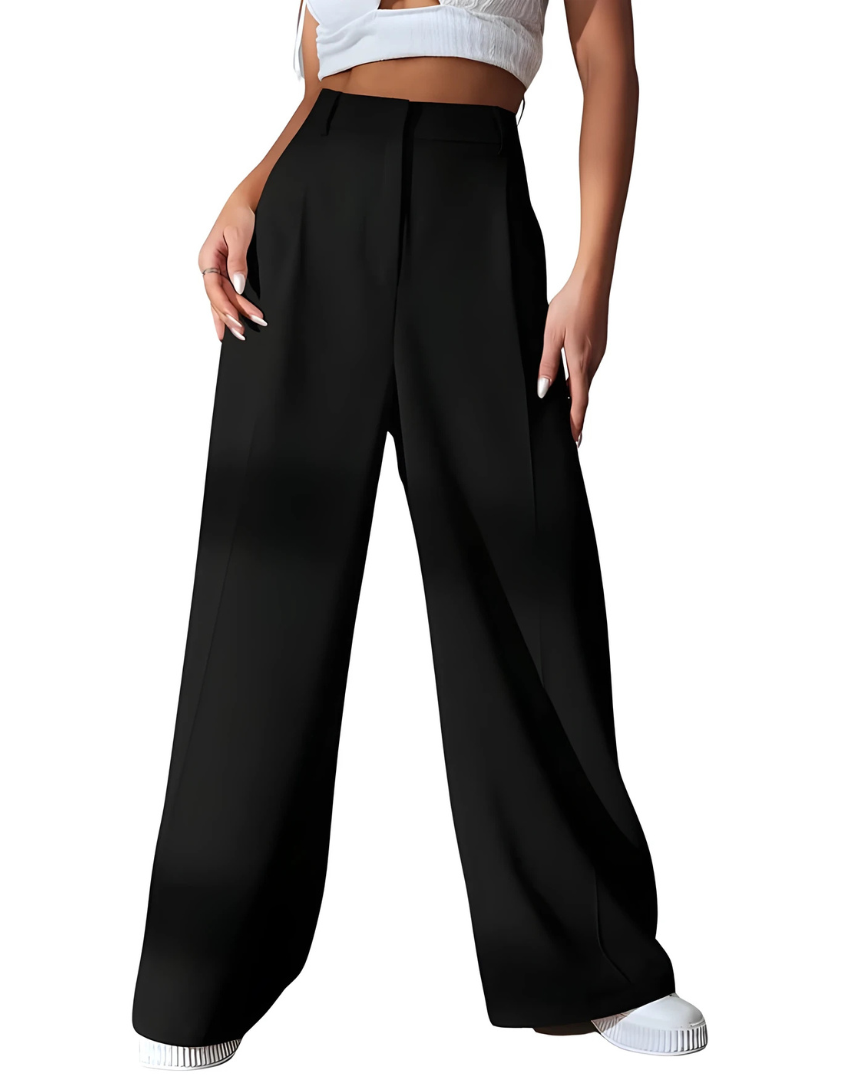 Women’s High-Waist Wide Leg Korean Style Trousers