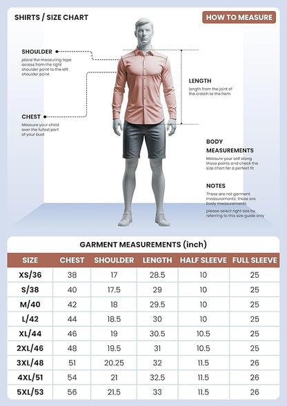 Men’s Black Textured Shirt – Classic Fit | Office to Casual Ready