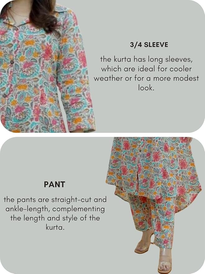 Women’s Multicolor Floral Kurta Set