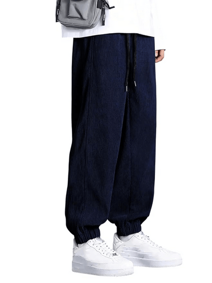 Men’s Loose Fit Corduroy Joggers – Korean Style Streetwear Pants
