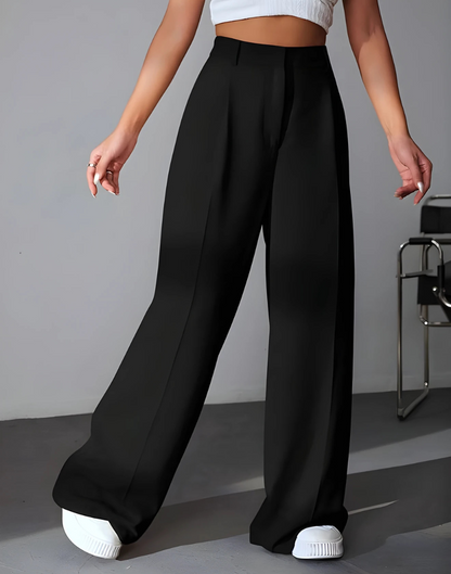 Women’s High-Waist Wide Leg Korean Style Trousers