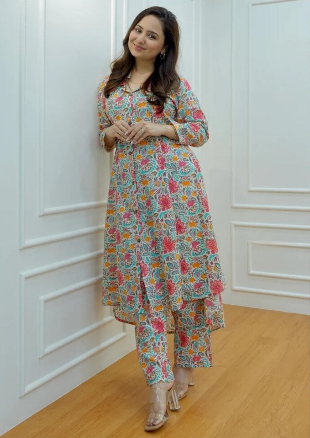 Women’s Multicolor Floral Kurta Set