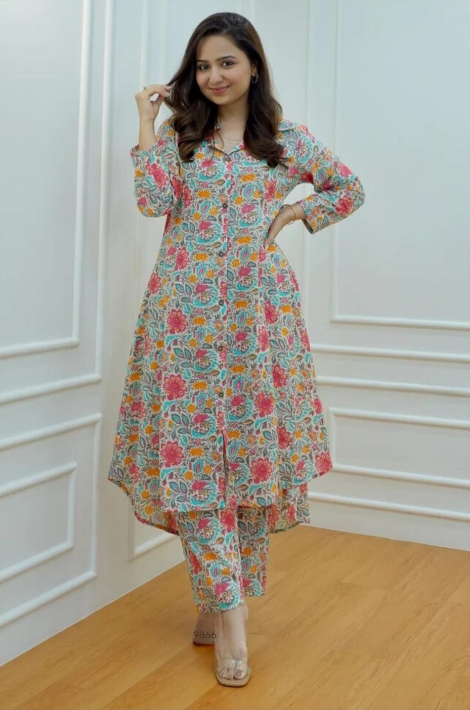 Women’s Multicolor Floral Kurta Set