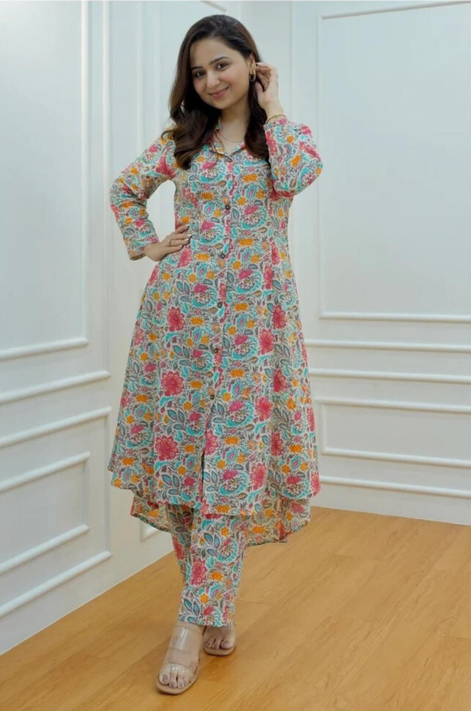 Women’s Multicolor Floral Kurta Set