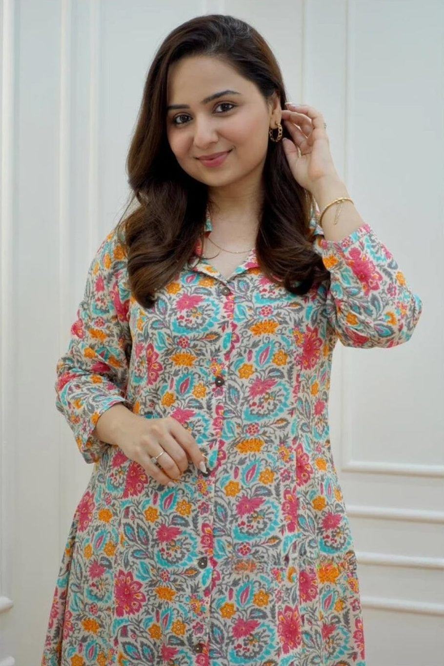 Women’s Multicolor Floral Kurta Set