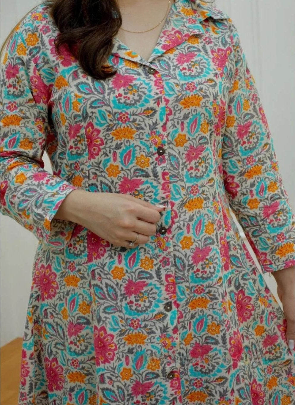 Women’s Multicolor Floral Kurta Set