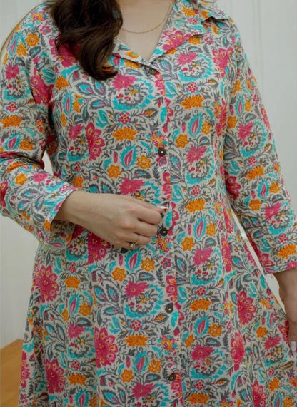 Women’s Multicolor Floral Kurta Set